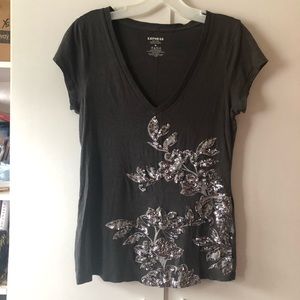 Express sequin top
